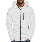 Felpa uomo con zip e tre tasche