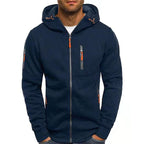 Felpa uomo con zip e tre tasche