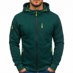 Felpa uomo con zip e tre tasche