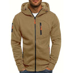 Felpa uomo con zip e tre tasche