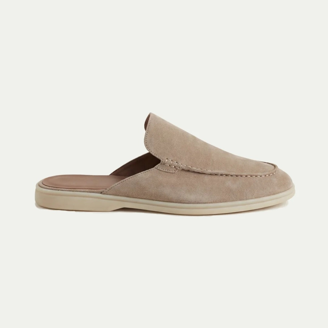 Mules uomo con tallone aperto