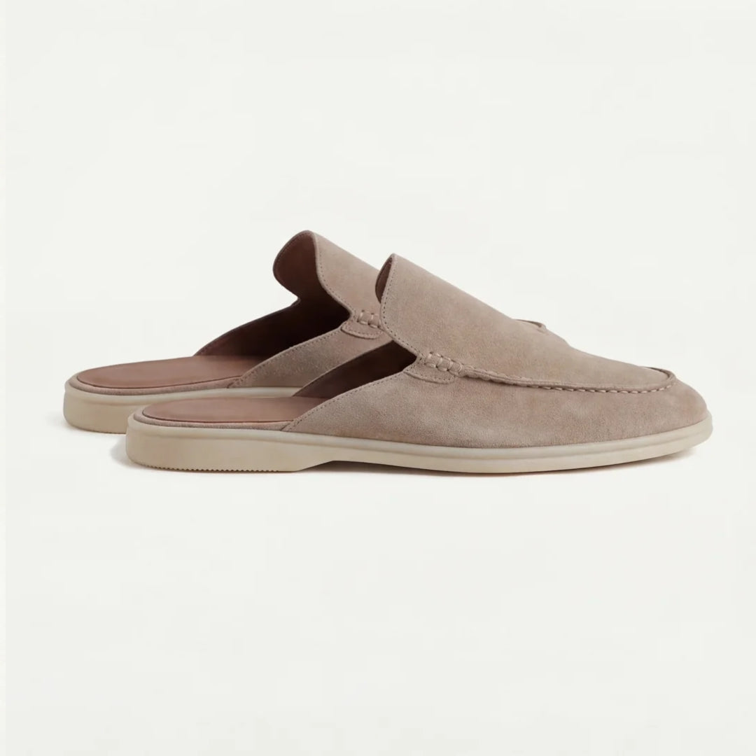 Mules uomo con tallone aperto
