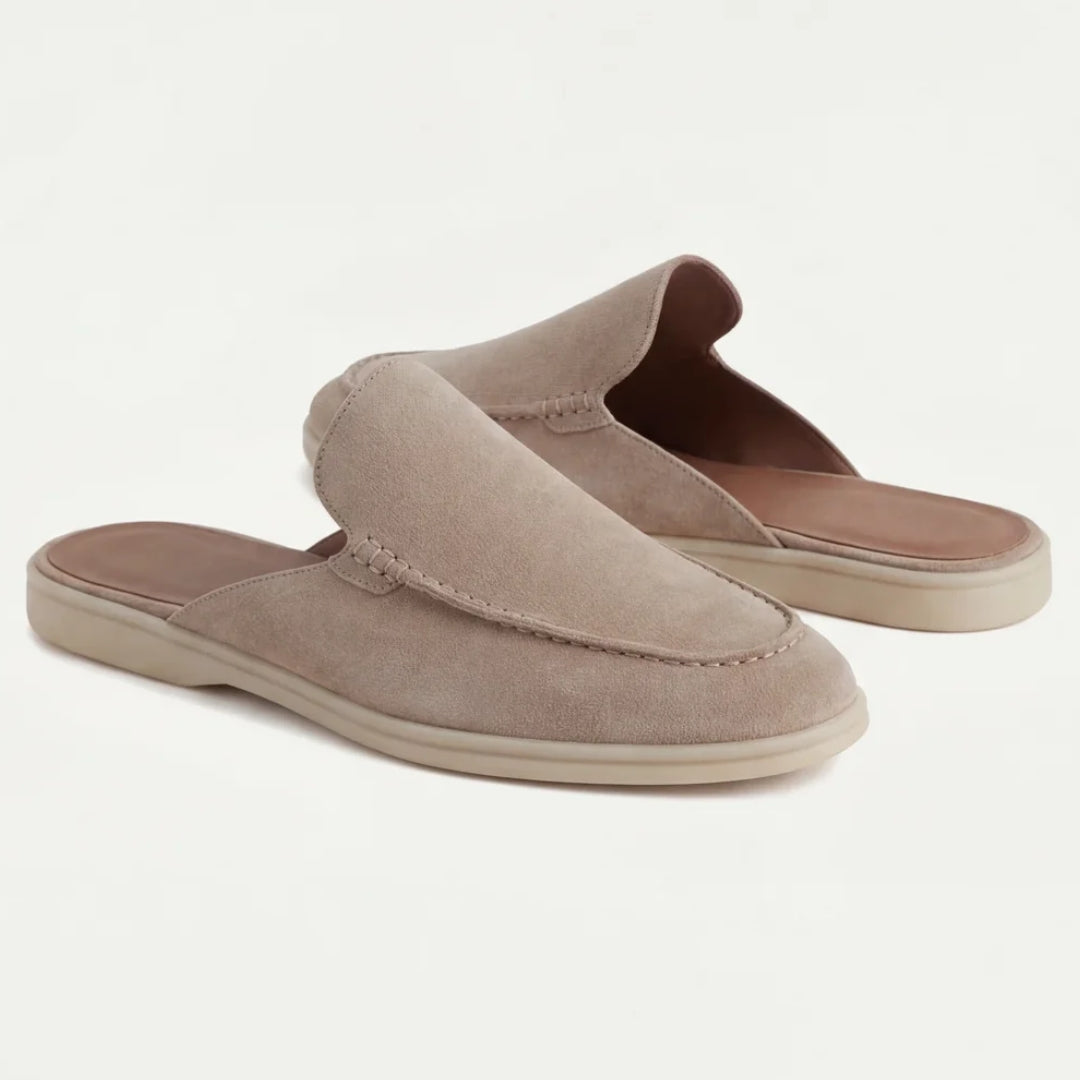 Mules uomo con tallone aperto