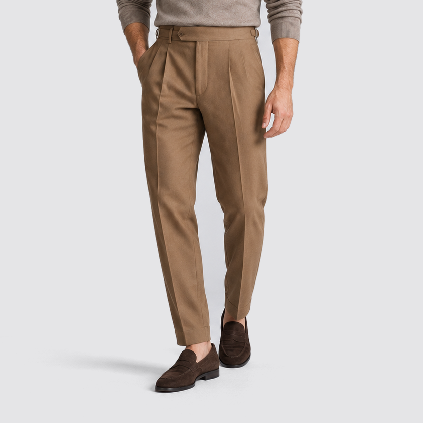 Pantaloni da abito uomo con regolatori laterali