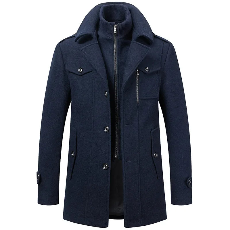 Cappotto uomo 2 in 1 con giacca interna