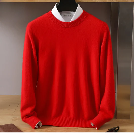 Maglione uomo girocollo a maglia fine