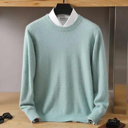 Maglione uomo girocollo a maglia fine