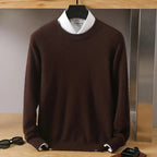 Maglione uomo girocollo a maglia fine