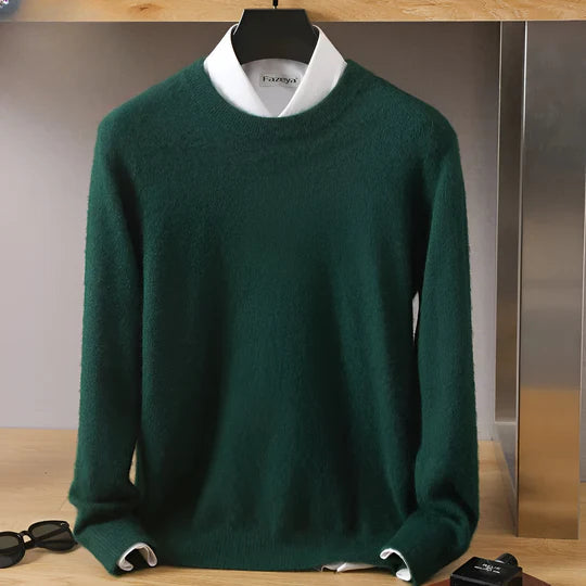 Maglione uomo girocollo a maglia fine