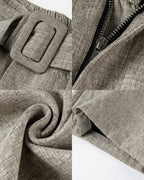 Pantaloni donna invernali ampi con pince