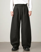 Pantaloni donna invernali ampi con pince