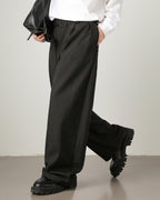 Pantaloni donna invernali ampi con pince
