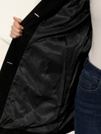 Cappotto lungo donna con abbottonatura e revers