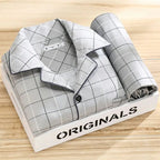Pigiama uomo con camicia e pantalone