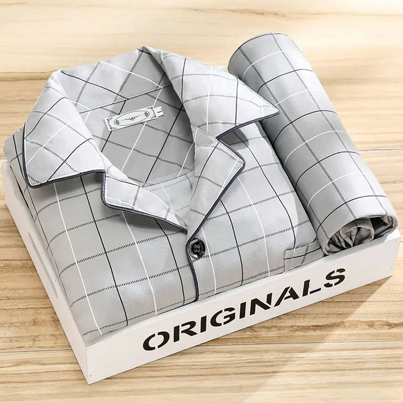Pigiama uomo con camicia e pantalone
