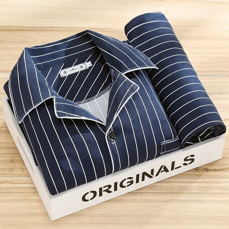 Pigiama uomo con camicia e pantalone