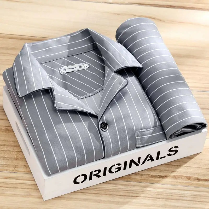 Pigiama uomo con camicia e pantalone
