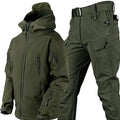 Completo outdoor uomo impermeabile con pile