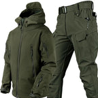 Completo outdoor uomo impermeabile con pile