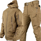 Completo outdoor uomo impermeabile con pile