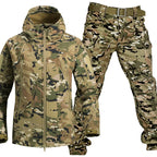 Completo outdoor uomo impermeabile con pile