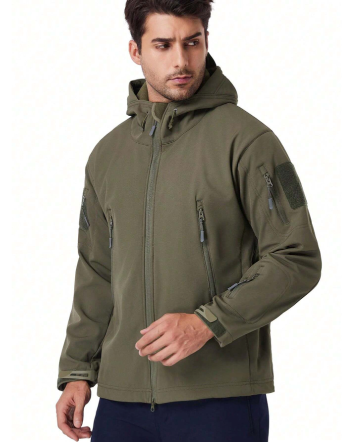 Completo outdoor uomo impermeabile con pile